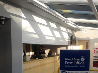 Post Office Automated Insulated Aluminium Roller Shutter 